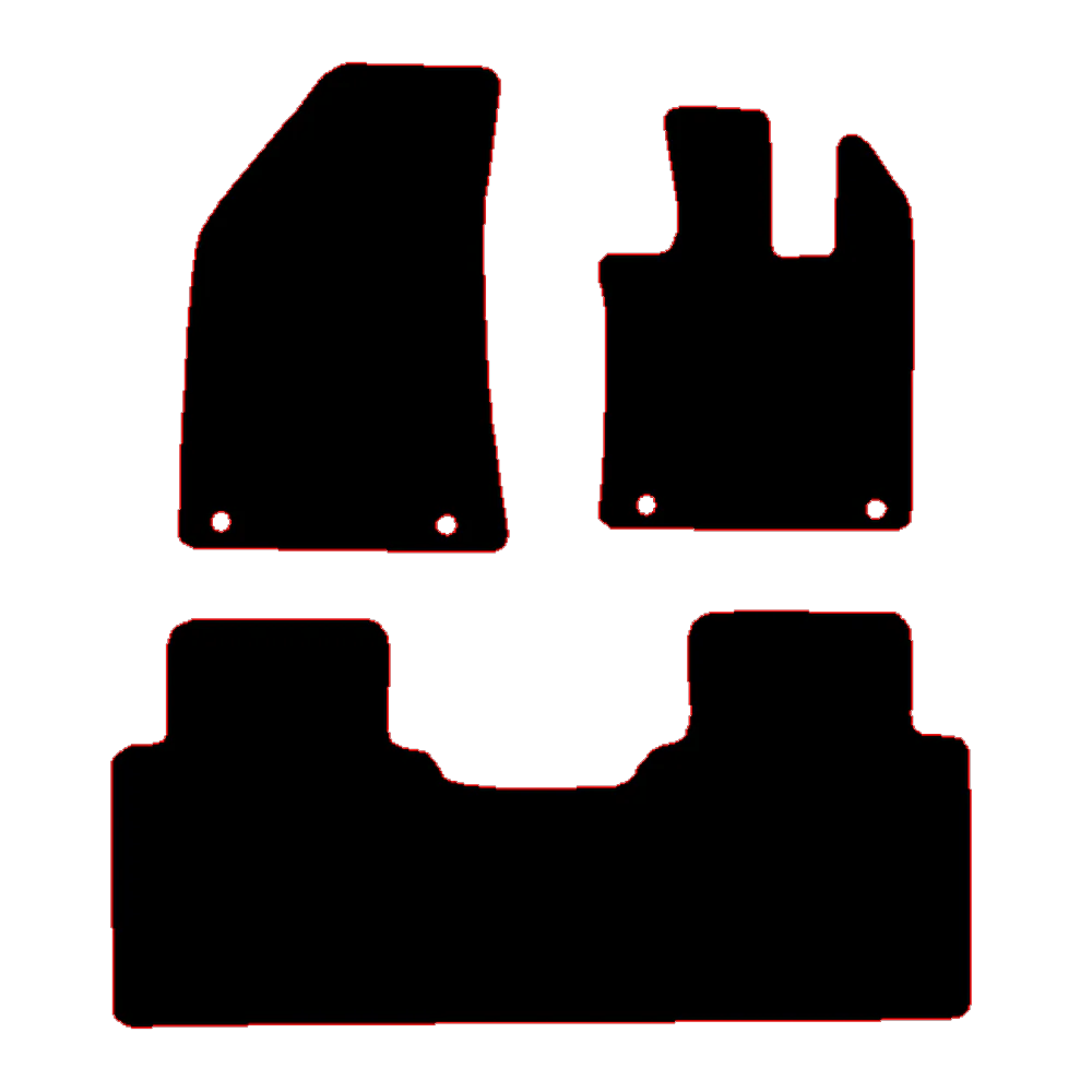 MG MG HS 2024 to Current Auto with a 1 piece rear Car Mats