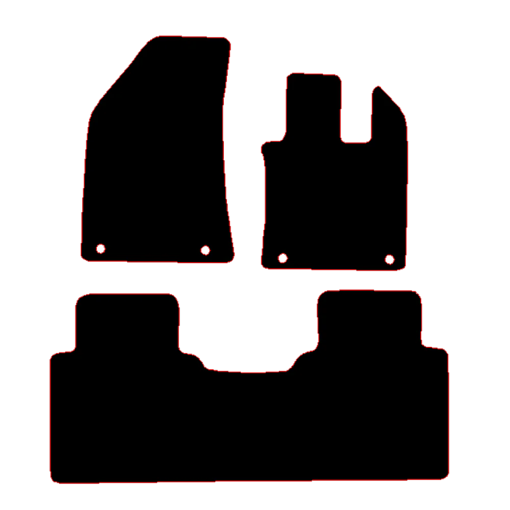 MG MG HS 2024 to Current Manual with a 1 piece rear Car Mats
