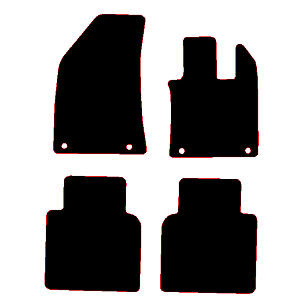 MG MG HS 2024 to Current Manual with a 2 piece rear Car Mats